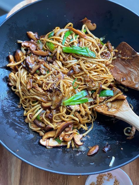 Long Life Noodles. This recipe is from Woks of Life but I have changed a few ingredients and changed the preparation of this dish. Chinese Long Life Noodles, Long Life Noodles Recipe, Long Life Noodles, Christmas Main Course Recipes, Vegan Chinese, Fettuccine Noodles, Woks Of Life, I Have Changed, Yum Recipes