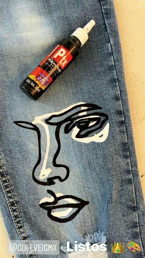 Pin by Francine Mongeon on ᴀʀᴛ | Painted clothes diy, Jeans diy, Diy pants Shoes Sneakers Outfits, Custom Jeans Diy, Diy Pants, Painted Clothes Diy, Denim Art, T Shirt Painting, Diy Vetement, Custom Jeans, Denim Ideas