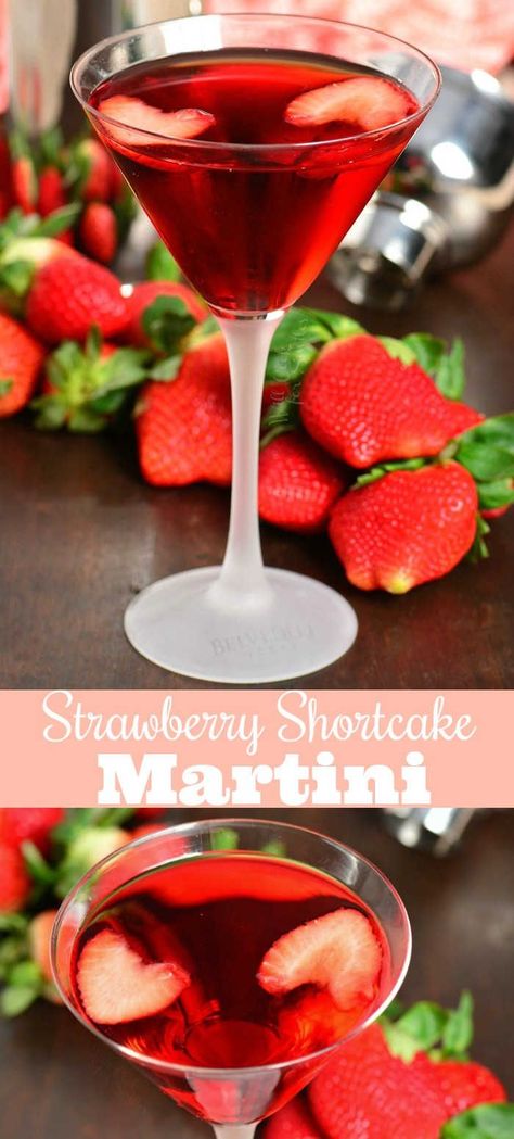 Strawberry Shortcake Martini is a beautiful dessert martini that tastes like a classic strawberry dessert. This cocktail is made with cake vodka, strawberry liqueur, strawberry kiwi juice, and whipped cream vodka. #drink #cocktail #valentines #Valentinesdrink #strawberry Dessert Martini, Yum Drinks, Beverages Recipes, Strawberry Martini, Cake Vodka, Strawberry Liqueur, Kiwi Juice, Whipped Cream Vodka, Martinis Drinks