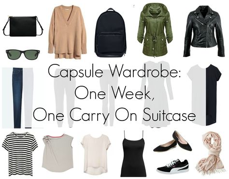 Capsule Wardrobe One Week One Carry On Suitcase Carryon Suitcase, European Travel Outfit, One Suitcase, Capsule Wardrobe Outfits, Travel Capsule, Paris Trip, Silk T Shirt, Travel Capsule Wardrobe, Minimalist Travel