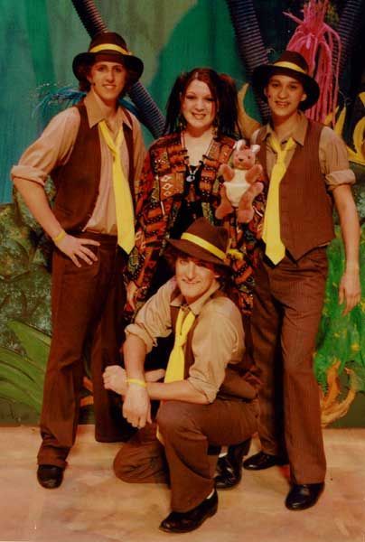 The coolest Wickershams I've ever seen (from Seussical) | Costume ... Wickersham Brothers, Suessical Costumes, Sour Kangaroo, Seussical Musical, Seussical Jr, Seussical Costumes, Children's Theatre, Drama Education, Broadway Costumes