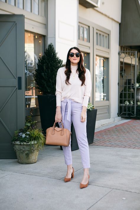 Lavender Dress Pants Outfit, Lavender Pants Outfit Work, Lavender Pants Outfit, Safari Outfit Women, Lavender Outfit, Lavender Pants, Pants Outfit Work, Safari Outfit, Dress Pants Outfits