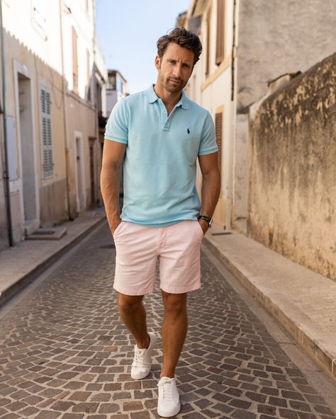 Casual Travel Outfit Summer, Christmas Ideas For Him, Mens Casual Outfits Summer, Smart Casual Men, Summer Shorts Outfits, Mens Casual Dress Outfits, Travel Outfit Summer, Mens Fashion Casual Outfits, Mens Casual Dress