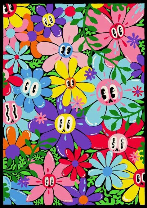 . Hattie Stewart, Painting For Gift, Butterfly Colorful, Wall Art Kids Room, Wall Art Kids, Art Kids, Flower Wall Art, Funny Cartoon, Flower Wall