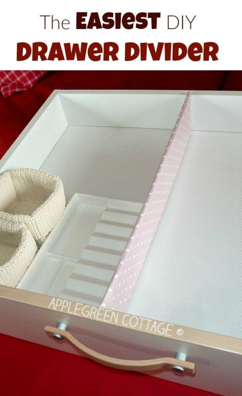 Dividers Ideas, Diy Drawer Dividers, Diy Drawer Organizer, Easy Diy Hacks, Drawer Divider, Diy Drawers, Organize Drawers, Drawer Dividers, Declutter Your Home