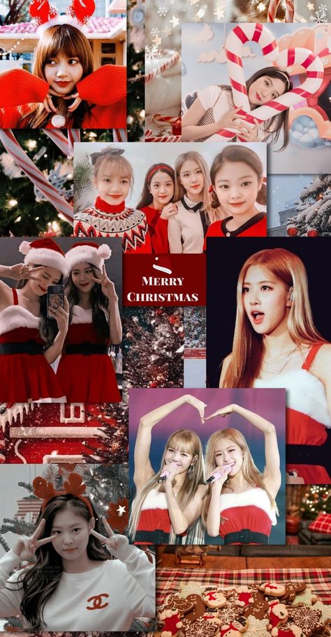 Fotos Do Blackpink, Blackpink Wallpaper Christmas, Kpop Christmas Wallpaper Blackpink, Christmas Kpop Wallpaper, Blackpink Christmas Wallpaper, Picture Blackpink, Black Pink Christmas, Blackpink Christmas, Christmas Kpop