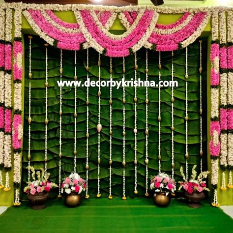 Stepping into a dreamscape where every petal and leaf tells a story of love. Our Pellikuthuru decorations brings nature’s beauty to life in the most enchanting way. #pellikuthurudecor #pellikuthurufunction #bride #bridalgoals #bridecelebration #bridalceremony #bridetobe #eventplanner #freshflowerfragrance #mangoleaves @decorbykrishna is a unit of @pellipoolajada Traditional Decorations using only Natural materials #noplastic #nofloralfoam  #nothermocoal #nostyrofoam #ecofriendlywedding ... Pellikuthuru Decorations, Pellikuthuru Decoration, Pellikuthuru Decor, Haldi Decoration, Baby Photography Backdrop, Cradle Ceremony, House Warming Ceremony, Flower Fragrance, Wedding Backdrop Decorations