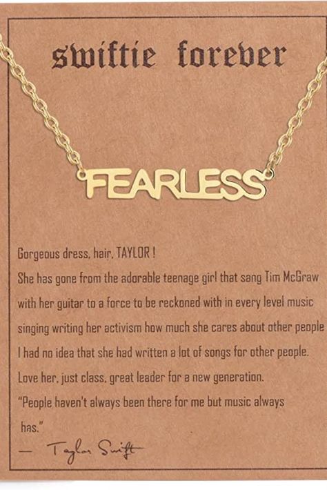 1989 Necklace, Taylor Swift Necklace, Fearless Necklace, Fearless Taylor Swift, Lover Reputation, Outfit Jewelry, Music Sing, Speak Now, Inspired Necklace