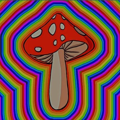 Mushroom Pictures, Yarn Painting, Hippie Painting, Trippy Wallpaper, Indie Art, Mushroom Art, Trippy Art, Cool Art Drawings, Spiritual Art