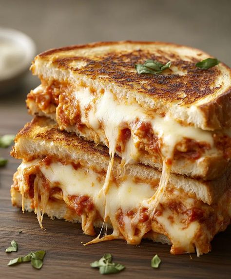 Lazy Chicken Parmesan Grilled Cheese Recipe - cookingwithsandra.com Lazy Chicken Parmesan, Parmesan Grilled Cheese, Cheesy Sandwich, Chicken Marinara, Grilled Cheese Recipe, Grilled Cheese Recipes, Chicken Parm, Cheese Sandwich, Grilled Cheese Sandwich