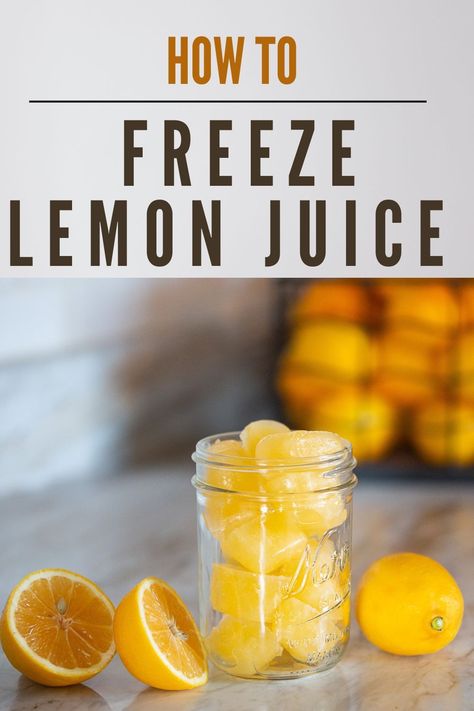 Freezing Fresh Lemon Juice, Freezing Lemon Juice, Lemon Cubes Frozen, Freeze Dried Lemons, Lemon Ice Cubes For Water, Freeze Lemon Juice, Preserved Lemons Recipes, Lemons Recipes, Lemon Ice Cubes