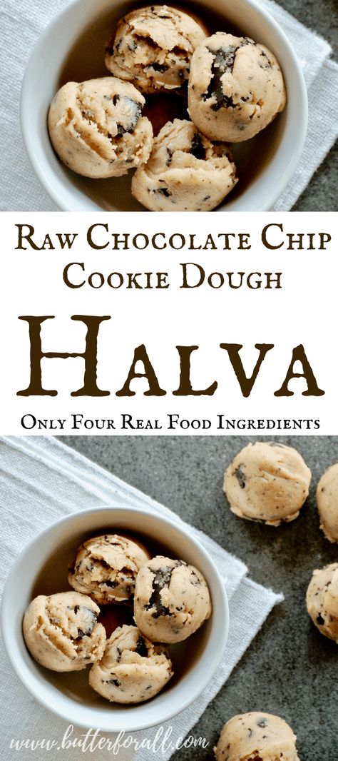 Halva Recipe, Tahini Cookies, Raw Cookie Dough, Raw Vegan Desserts, Cookie Dough Bites, Gingerbread Recipe, Raw Desserts, Raw Chocolate, Food Ingredients