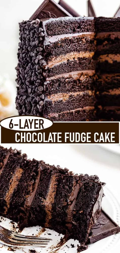 Best Chocolate Lava Cake Recipe, Fudge Cake Filling, Cake Recipes Chocolate, Chocolate Fudge Cake Recipe, Fudge Cake Recipe, Perfect Chocolate Cake, Recipes Chocolate, Chocolate Cake Decoration, Chocolate Fudge Cake