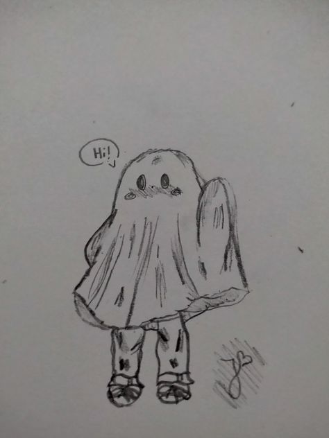 ~𝐜𝐮𝐭𝐞 𝐠𝐡𝐨𝐬𝐭 𝐝𝐫𝐚𝐰𝐢𝐧𝐠~ Kid Oc, Ghost Drawing, Ghost Girl, Oc Ideas, Cute Ghost, To Draw, Ghost, Doodles, Drawings