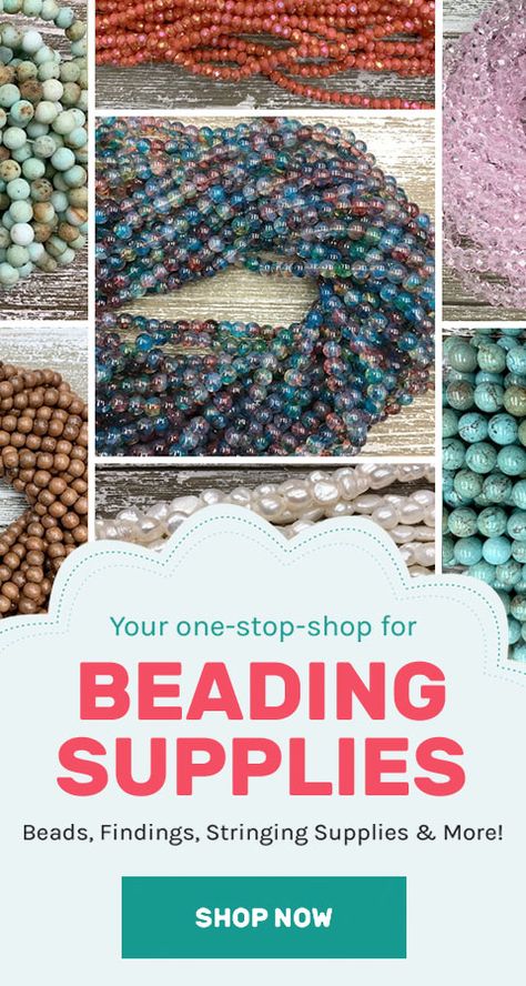 Best Online Bead Stores, Kellie's Bead Boutique, Where To Buy Beads, Bead Store Shops, Types Of Beads, Bead Size Chart, Crystal Bead Jewelry, Wholesale Jewelry Supplies, Bead Suppliers