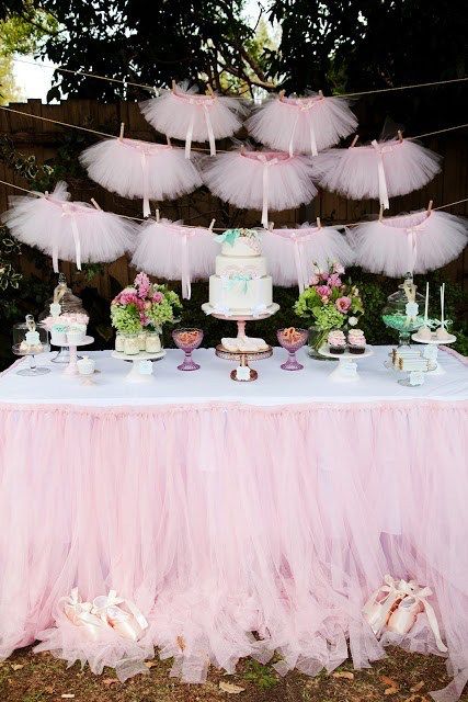 Tutu Decorations, Fiesta Shower, Ballerina Baby Showers, Girl Shower Themes, Baby Shower Host, Baby Shower Table Decorations, Baby Shower Cakes Girl, Tutu Party, Ballerina Birthday Parties