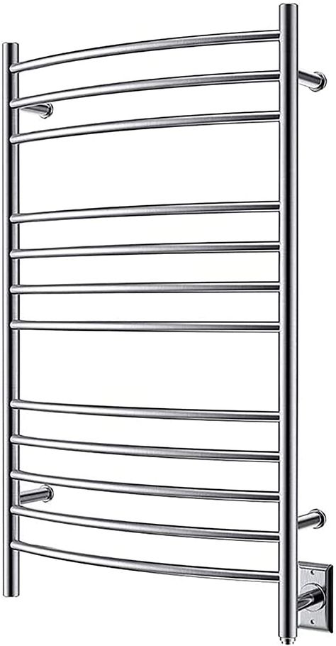 Amazon.com: HEATGENE Towel Warmer Wall Mount Electric Plug-in/Hardwired Heated Towel Rack Brushed : Home & Kitchen Heated Towel Warmer, Towel Heater, Electric Towel Warmer, Electric Plug, Heated Towel Rack, Black Towels, Towel Rack Bathroom, Towel Warmer, Hanging Towels