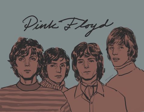 Pink Floyd Fan Art, Pink Floyd Members, Nick Mason, Pink Floyd Fan, Syd Barrett, Crazy Diamond, Pink Art, Art References, Pink Floyd