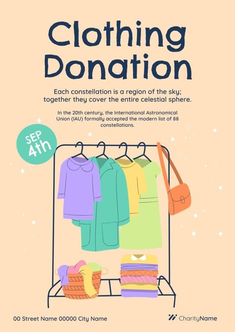 Clothing Donation Poster, Clothes Donation Poster, Clothing Drive Poster, Donate Clothes Poster, Donation Poster Charity, Charity Poster Design Ideas, Charity Banner, Donation Poster Design, Clothes Donation