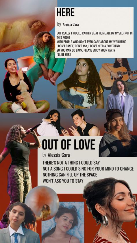 #alessiacara #moodboard #inthemeantime #pinterest #pinterestshuffle #bae Alessia Cara Wallpaper, Celebs Aesthetic, Sing For You, Ill Be Here, Alessia Cara, Cartoon Man, She Song, Aesthetic Wallpaper, Connect With People