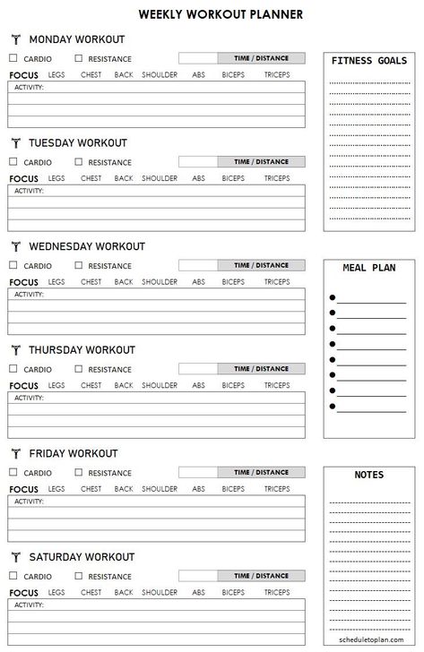 Workout Schedule Template, Best Workout Schedule, Workout Log Printable, Workout Plan Template, Gym Schedule, Exercise Log, Functional Trainer, Workout Template, Printable Workout