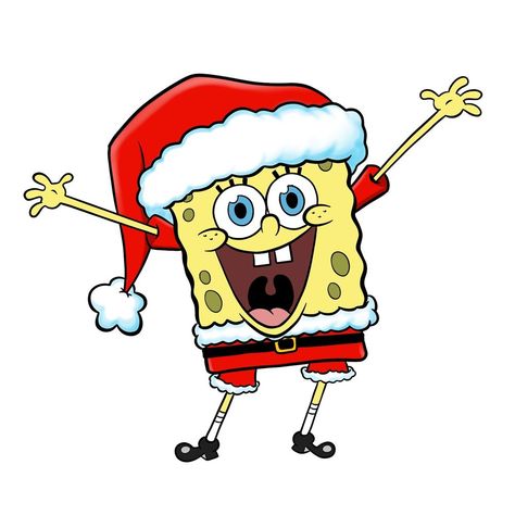 Spongebob Christmas Drawing, Christmas Spongebob, Xmas Characters, Drawing Spongebob, Christmas Disney Drawings, Cartoon Christmas Drawings, Holiday Drawing, Christmas Cartoon Drawings, Disney Christmas Characters