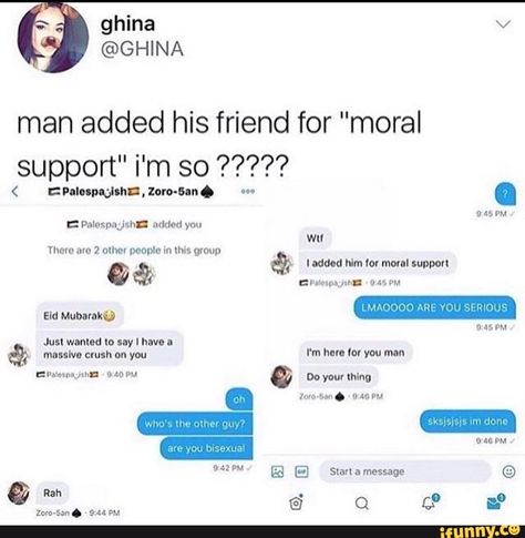 Found on iFunny Moral Support, Are You Serious, Funny Text Messages, Internet Funny, What’s Going On, Bad Day, Really Funny Memes, Funny Tweets, Funny Me