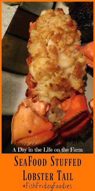 Stuffed Lobster Tail, Baked Stuffed Lobster, Easy Lobster Tail Recipe, Pan Seared Filet Mignon, Stuffed Lobster, Seafood Dish Recipes, Lobster Dishes, Lobster Recipes Tail, Life On The Farm