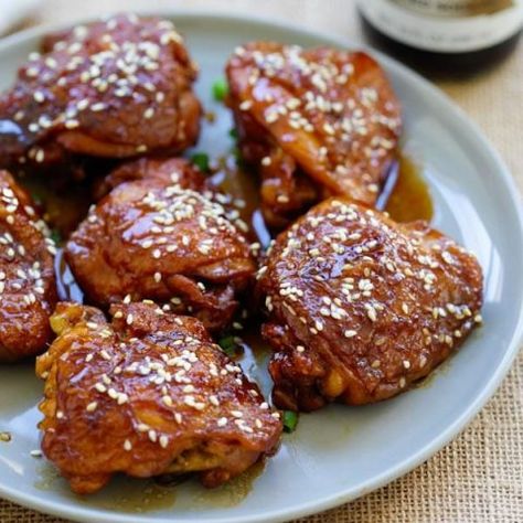 You searched for sesame chicken - Rasa Malaysia Slow Cooker Sesame Chicken, Asian Sesame Chicken, Slow Cooker Asian, Chicken Cooker, Asian Meals, Honey Sesame Chicken, Sesame Chicken Recipe, Rasa Malaysia, Chicken Easy