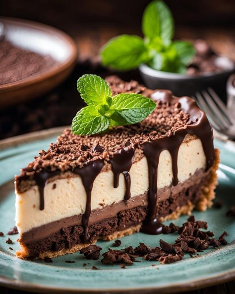 Mint Chocolate Cheesecake – Alldelish Mint Cheesecake Recipes, Mint Oreo Cheesecake, Mint Chocolate Cheesecake, Homemade Pound Cake, Cheesecake Frosting, Mint Cheesecake, Yummy Cheesecake, Mint Oreo, Chocolate Cheesecake Recipes