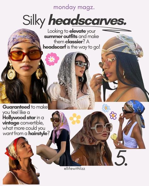 Summer hairstyle inspo 💆‍♀️☀️ Ideas for styling all sorts of hair types this summer 🏖️ Which one will you be trying out? • • • Monday… | Instagram Bandana Hairstyles Short, Y2k Hairstyles, Earthy Style, Hairstyle Inspo, Cute Box Braids Hairstyles, Hair Advice, Bandana Hairstyles, Hollywood Star, Summer Hair