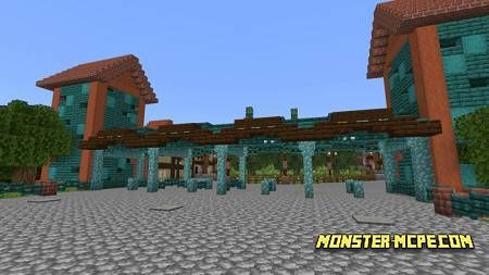 Minecraft Theme Park Entrance, Minecraft Amusement Park Entrance, Minecraft Zoo Entrance, Minecraft Theme Park, Minecraft Amusement Park, Theme Park Entrance, Jump Park, Savannah Gardens, Paradise Resort