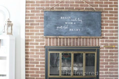 13 unexpected ways to use a chalkboard in your home Farmhouse Chalkboard, Schoolhouse Style, Hanging Chalkboard, Large Chalkboard, Modern Farmhouse Wall Decor, Rustic Chalkboard, Old Window Frame, Chalkboard Ideas, Chalkboard Paint