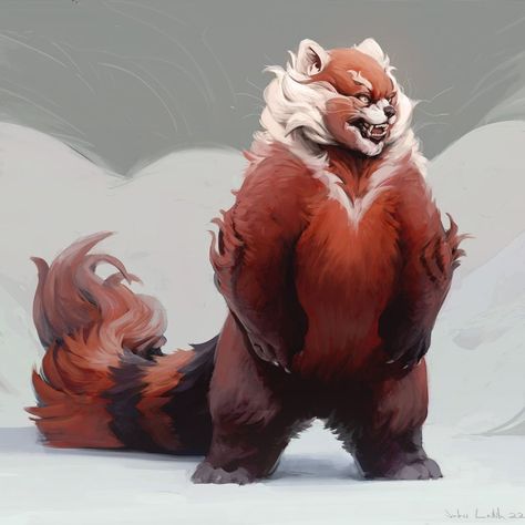 Ming Lee, Red Pandas, Turning Red, Creature Artwork, Panda Art, Kung Fu Panda, Red Panda, Zootopia, Fantastic Art