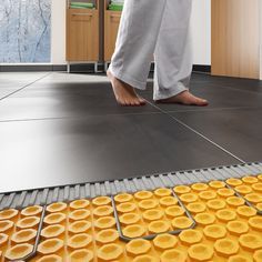 Heated Floors | schluter.com Heated Bathroom Floor, Heated Floor, Heated Tile Floor, Floor Heating Systems, Radiant Floor Heating, Radiant Floor, Basement Flooring, Heated Floors, Radiant Heat