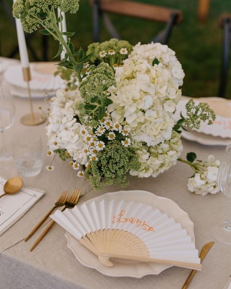 White Wedding Table Setting, Garden Party Bridal Shower, Winter Baby Shower Themes, Highland Wedding, Green Baby Shower, Beautiful Table Settings, Countryside Wedding, Elegant Centerpieces, England Wedding