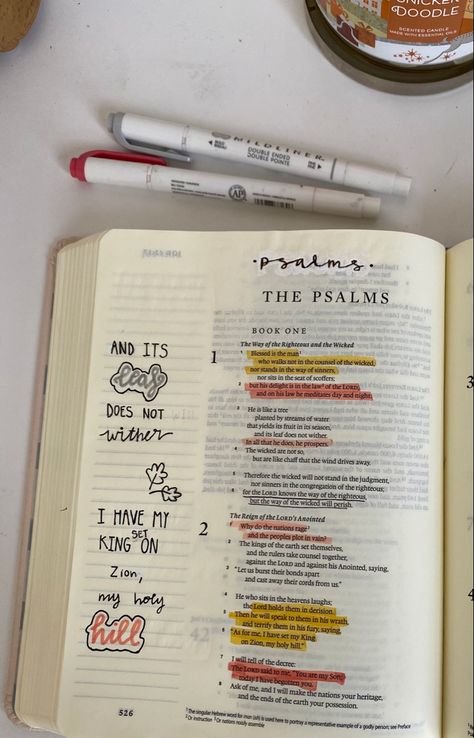 Bible Journaling Bible Journaling Psalms, Psalm 30 Bible Journaling, Psalm 139 Bible Journaling, Psalm 19 Bible Journaling, Essential Candles, Psalm 1, Psalm 55:22 Journaling, Bible Journal Notes, Inspire Bible Journaling