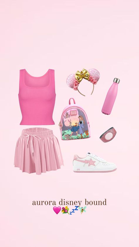 aurora/sleeping beauty disney bound!💐 #aurora #sleepingbeauty #disney #disneyworld #disneyland #disneyaesthetic #disneyoutfit #disneybound #disneyoutfitinspo #outfitinspo #outfitideas #disneyprincess Sleeping Beauty Outfit Ideas, Sleeping Beauty Disney, Disney Park Outfit, Disney Trip Outfits, Disney Themed Outfits, Cute Disney Outfits, Disney Princess Aurora, Disney World Outfits, Disneyland Outfits