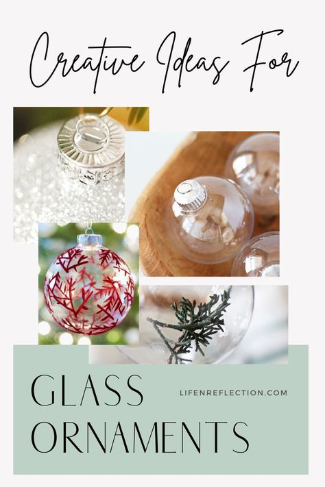 🎄✨ Craft your own festive magic by filling glass ornaments with these creative ideas, turning ordinary glass bulbs into charming holiday treasures. Simple, affordable, and oh-so-enchanting! #DIYHoliday #ChristmasMagic Ornament Filling Ideas, How To Decorate Clear Glass Ornaments, Diy Christmas Bulbs Decorating Ideas, Diy Glass Ornament Ideas, Glass Bulb Ornament Ideas, Clear Glass Ornaments Diy, Diy Glass Ornaments Christmas, Glass Ornaments Diy Christmas, Clear Ornaments Diy