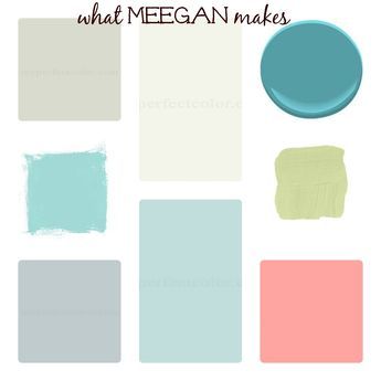 That's my palette!! White walls and furniture, grey and aqua doors and pillows. Aqua, lime green and pink/coral (NOT ORANGE CORAL) are my accent colors!! Coral Accent Walls, Practical Decor, Aqua Door, Paint Pallets, Miami Apartment, Blue Wall Colors, Trendy Kitchen Colors, Cement Blocks, Bedroom Colour Palette