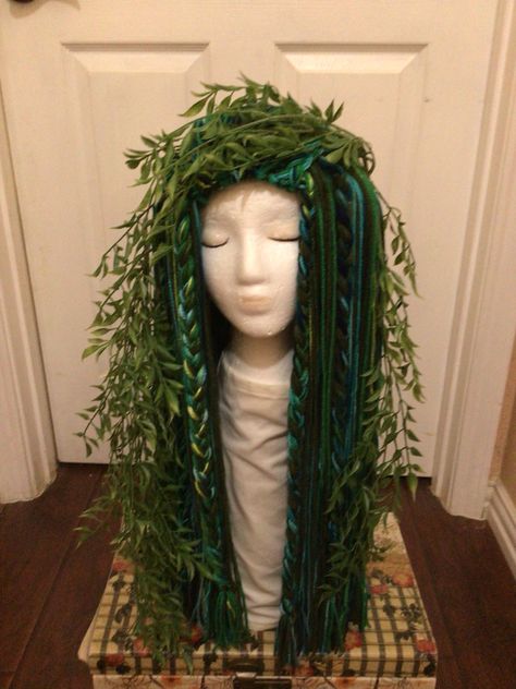 Swamp Witch Hair, Swamp Fairy Costume, Water Witch Costume, Sea Hag Costume, Seaweed Costume, Swamp Monster Costume, Swamp Witch Costume, Seaweed Dress, Sea Witch Costume