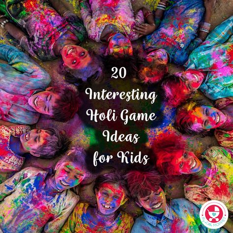 Holi Birthday Party Ideas, Holi Birthday Party, Holi Ideas For Kids, Holi Games For Kids, Holi Celebration Ideas Kids, Holi Activity For Kids, Holi Activities For Kids Ideas, Holi Celebration Decoration, Holi Crafts For Kids Ideas