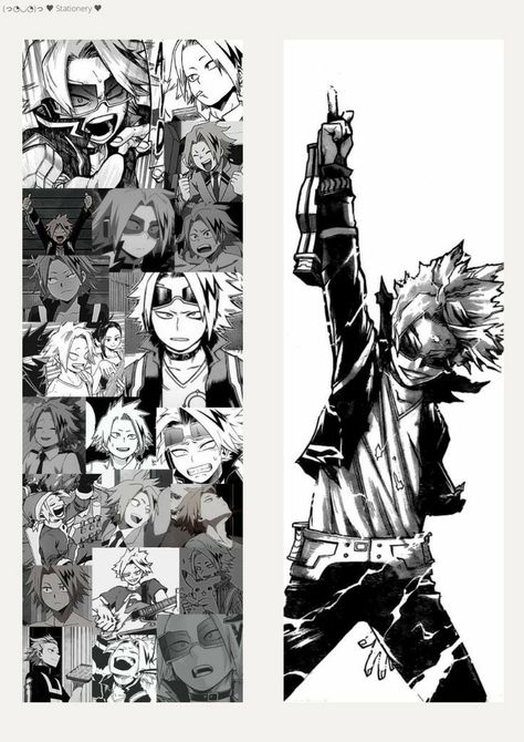 Mha Bookmark, Anime Bookmarks Printable, Kaminari Manga, Manga Bookmark, Book Separator, Free Printable Bookmarks, Denki Kaminari, Anime Paper, Anime Book