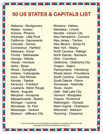 Printable States and Capitals List | Social Studies Study Guides States And Capitals, History Classroom, History Education, English Writing Skills, School Help, English Writing, Us States, Homeschool Ideas, Home Schooling