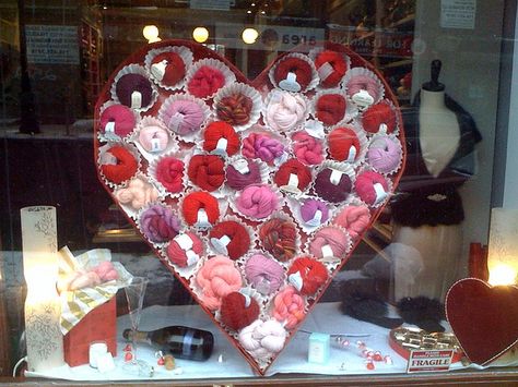 yarn shop window displays | photo