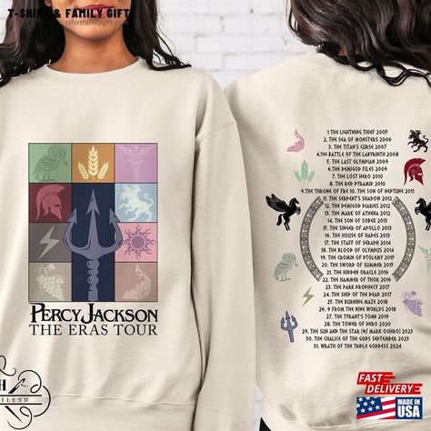 Percy Jackson Camp Half Blood And The Olympians Eras Tour Sweatshirt Lighting Thief Bookish Shirt Tv Series Novel Gift Classic Check more at https://tshirtfamilygift.com/product/percy-jackson-camp-half-blood-and-the-olympians-eras-tour-sweatshirt-lighting-thief-bookish-shirt-tv-series-novel-gift-classic/ Percy Jackson Outfit Ideas, Percy Jackson Merch, Percy Jackson Camp Half Blood, Eras Tour Sweatshirt, Hp Ships, Percy Jackson Outfits, Perseus Jackson, The Olympians, Paint Shirts