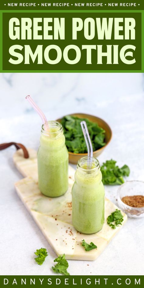 Green Power Smoothie Green Protein Smoothie, Cucumber Infused Water, Green Breakfast Smoothie, Gut Health Diet, Sweet Smoothies, Protein Smoothie Recipes, Protein Power, Breakfast Smoothie, Protein Smoothie