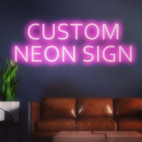 PRICES MAY VARY. [Custom neon signs] - Personalized neon lights sign with your bold idea. You can customize your name, design image logo, texts, wedding party backdrop and choose your favorite font, color for your neon sign, which can make your neon signs to be fantastic and unique. If you have other customized requirements, we will provide you with solution and services. [Production Time & Warranty] - Our neon sign has 2-years warranty. The processing time for the customized light sign is 2-3 d Signs For Wedding, Birthday Party Home, Bedroom Birthday, Wedding Bedroom, Sign Logo, Custom Neon Lights, Wedding Neon Sign, Novelty Lighting, Favorite Fonts