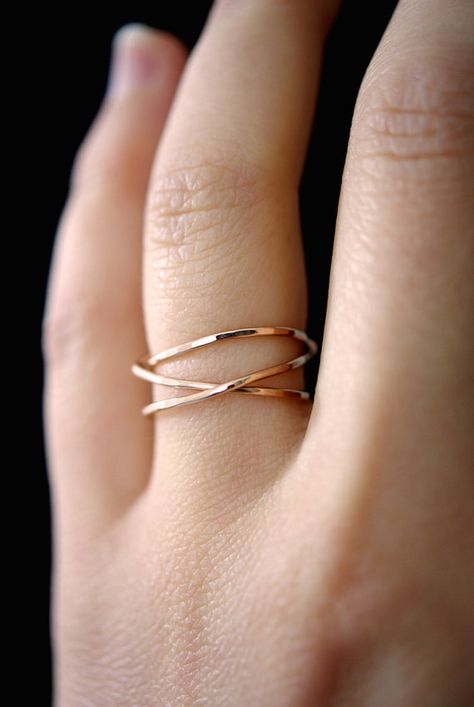 Minimalist Cocktail, Gold Wrap Ring, Criss Cross Ring, Woven Ring, Ring Rosegold, Gold Wrap, Wrap Ring, Ring Rose Gold, Girly Jewelry