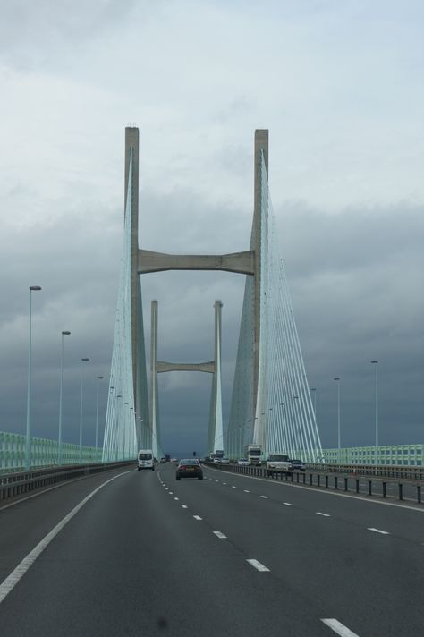 Crossing the RIver Severn into Wales Northern Wales, Welsh Ancestry, River Severn, Wales Uk, George Washington Bridge, Places Of Interest, Beautiful Places In The World, Bay Bridge, South Wales